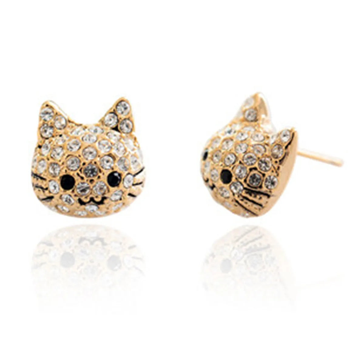Brincos de Gatos e Cachorros com Pedras - Pets - Acessório Feminino Elegante e Delicado - Acessórios de Moda - Semi Joias