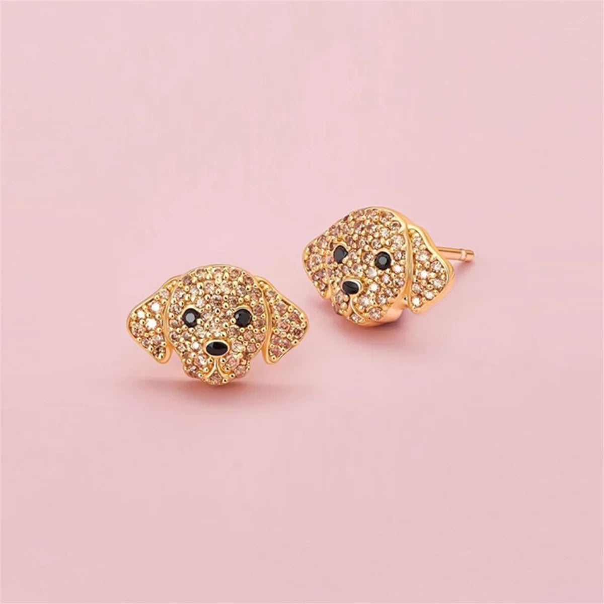Brincos de Gatos e Cachorros com Pedras - Pets - Acessório Feminino Elegante e Delicado - Acessórios de Moda - Semi Joias