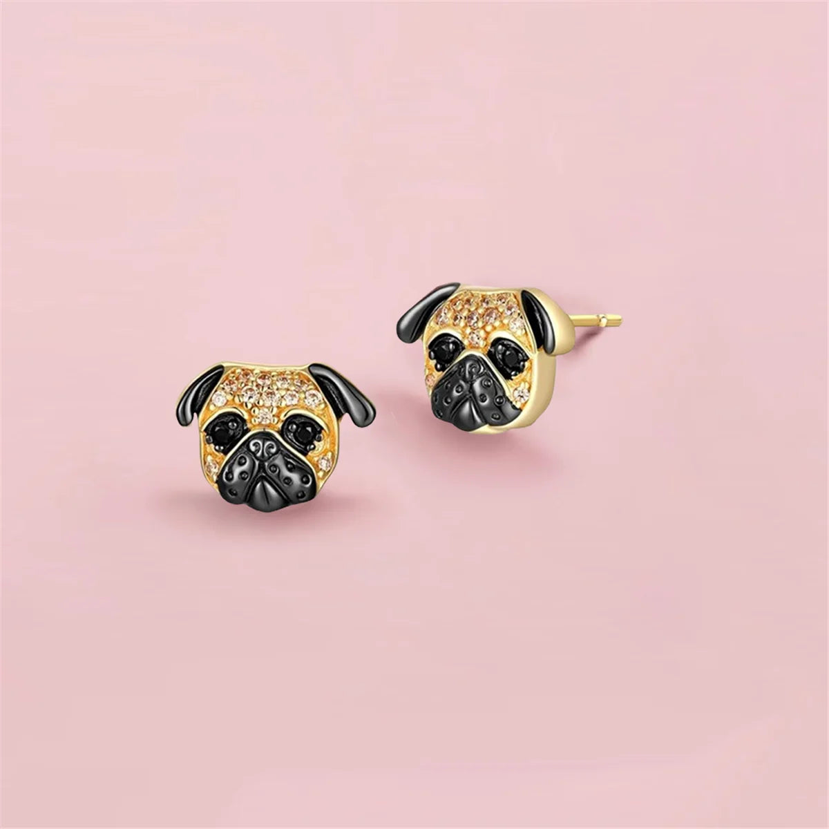 Brincos de Gatos e Cachorros com Pedras - Pets - Acessório Feminino Elegante e Delicado - Acessórios de Moda - Semi Joias
