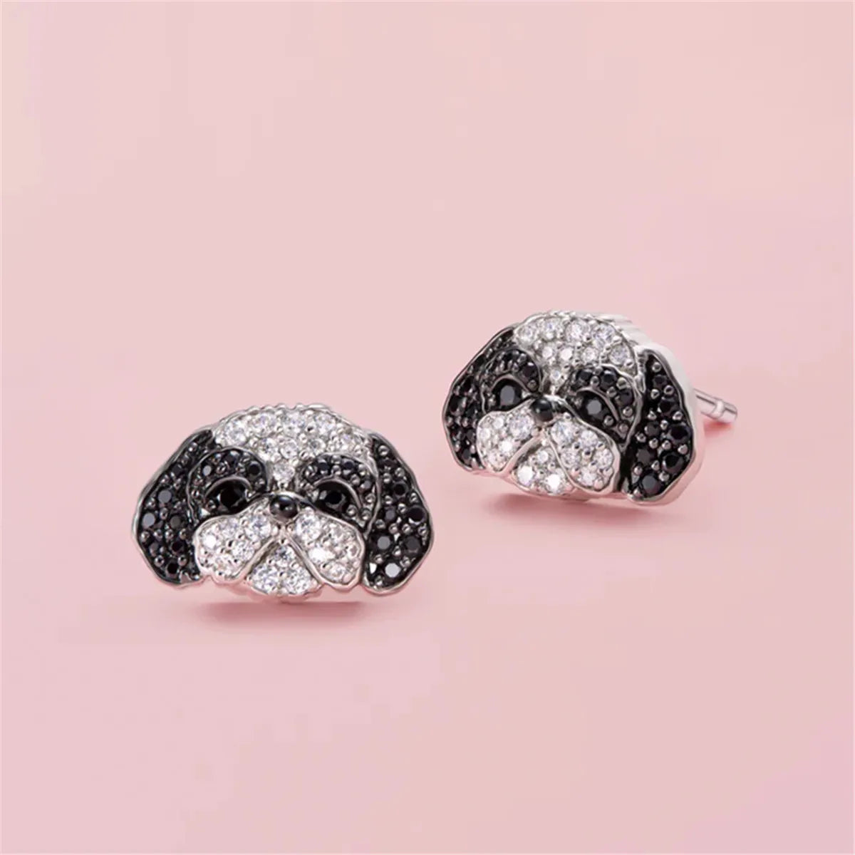 Brincos de Gatos e Cachorros com Pedras - Pets - Acessório Feminino Elegante e Delicado - Acessórios de Moda - Semi Joias