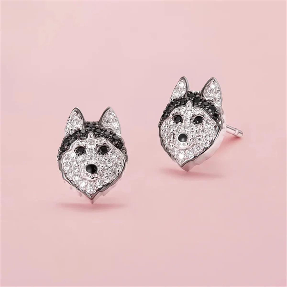 Brincos de Gatos e Cachorros com Pedras - Pets - Acessório Feminino Elegante e Delicado - Acessórios de Moda - Semi Joias