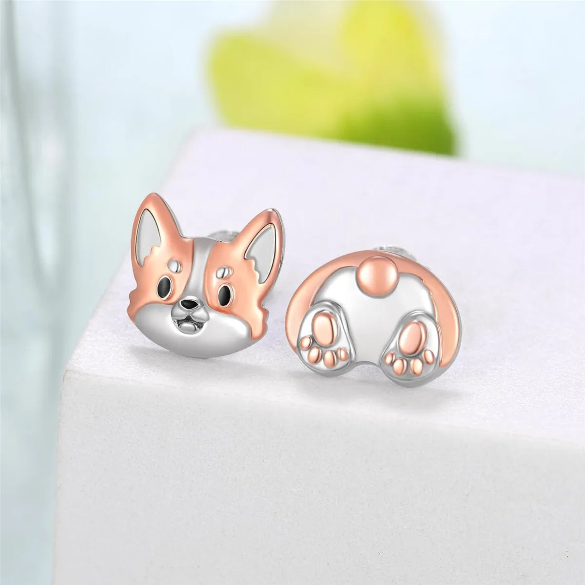 Brincos de Gatos e Cachorros com Pedras - Pets - Acessório Feminino Elegante e Delicado - Acessórios de Moda - Semi Joias
