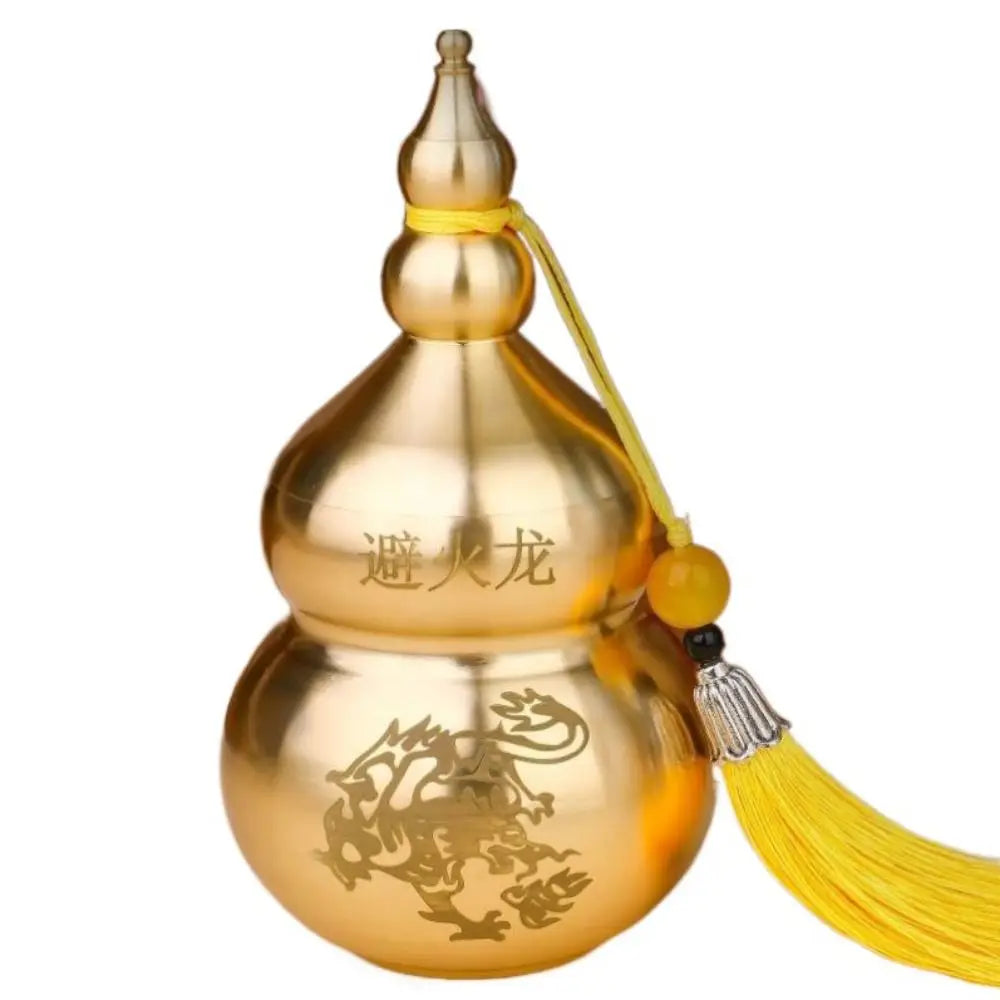 Cabaça Wu Lou de Latão Feng Shui - Decoração de Proteção e Sorte para Casa e Escritório - Feng Shui