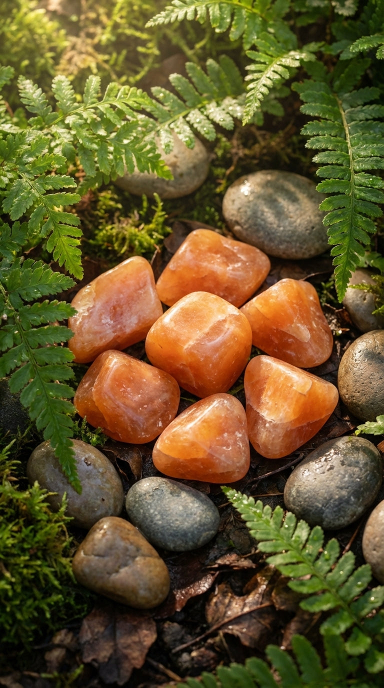 Cornalina Natural Rolada por Peso – Pedra Energética para Vitalidade, Coragem e Energia Pessoal – Harmonia Plena