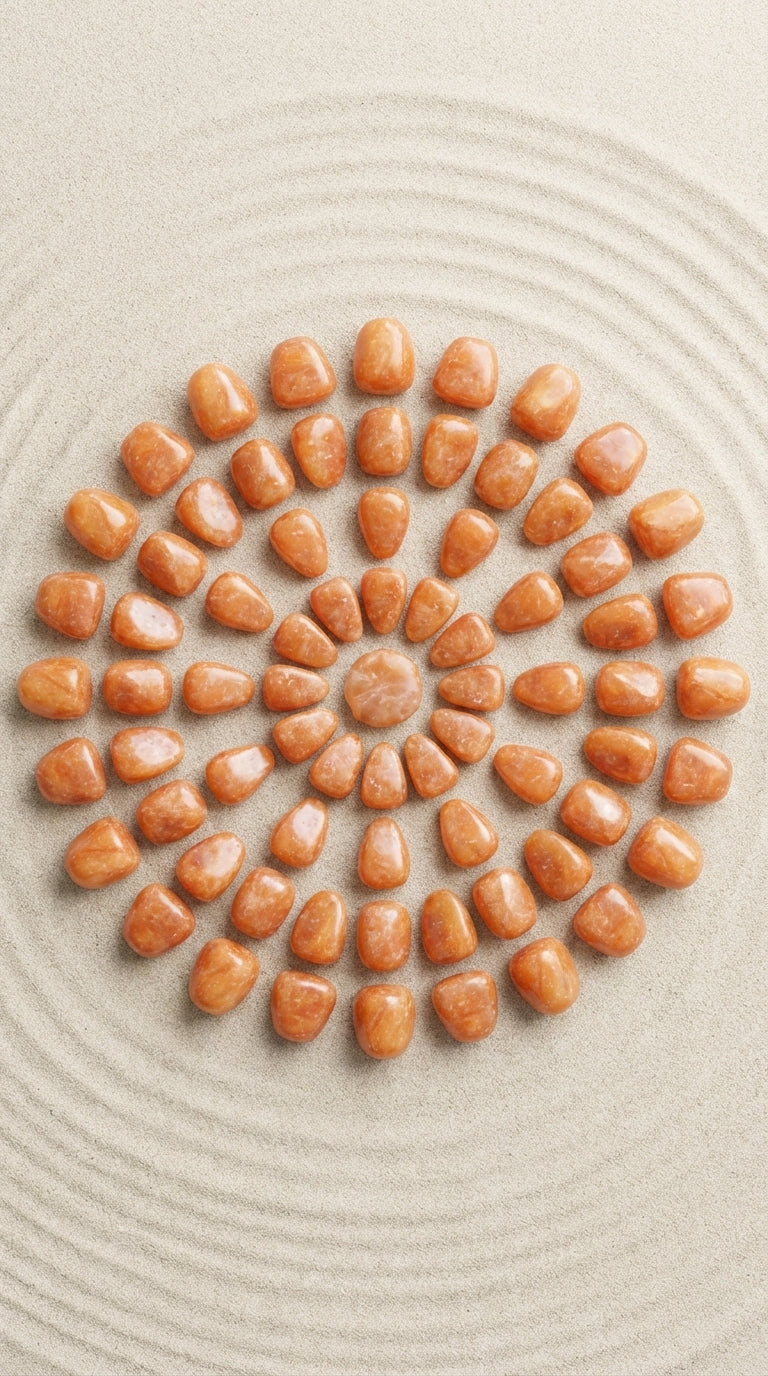 Cornalina Natural Rolada por Peso – Pedra Energética para Vitalidade, Coragem e Energia Pessoal – Harmonia Plena