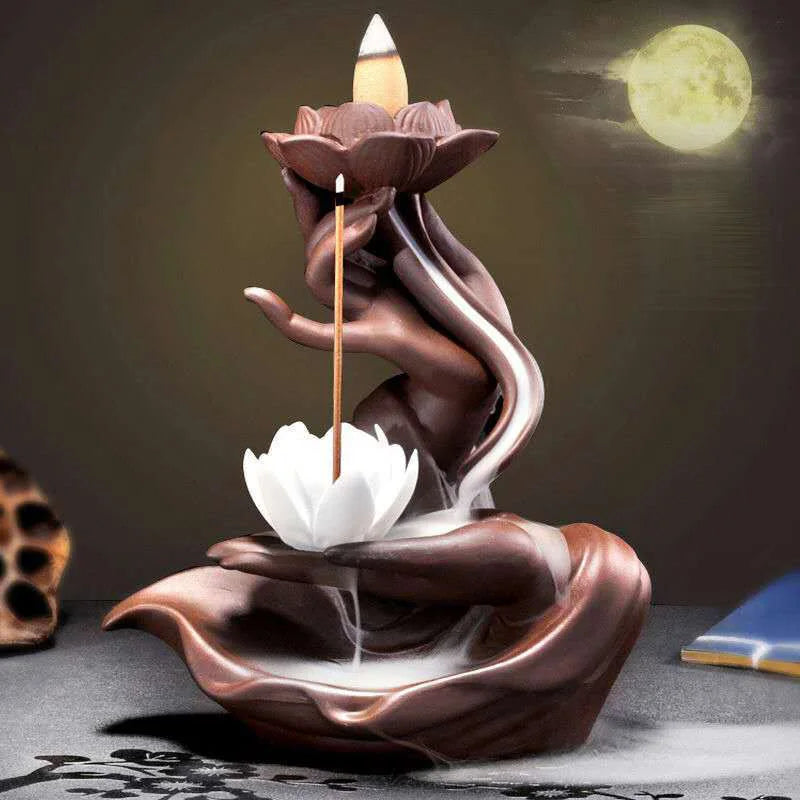 Incensário Flor de Lotus - Aromaterapia - Feng Shui - Decoração