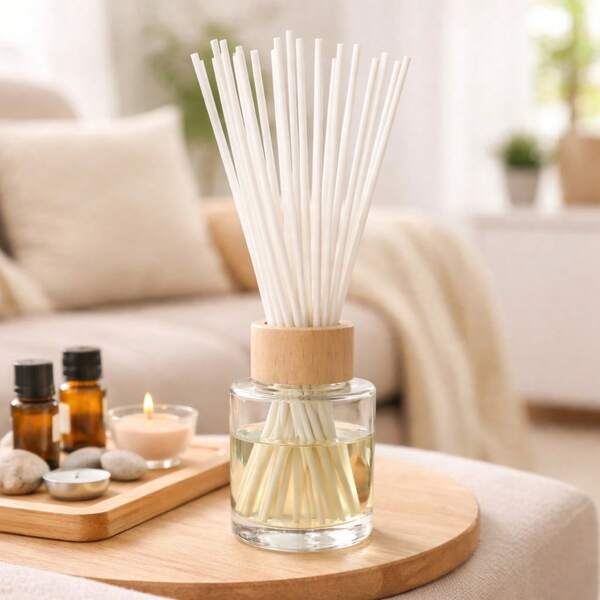 Kit 20 Varetas de Fibra de Algodão 25 cm para Difusor Aromático | Harmonização e Energia do Ambiente | Harmonia Plena Aromaterapia 