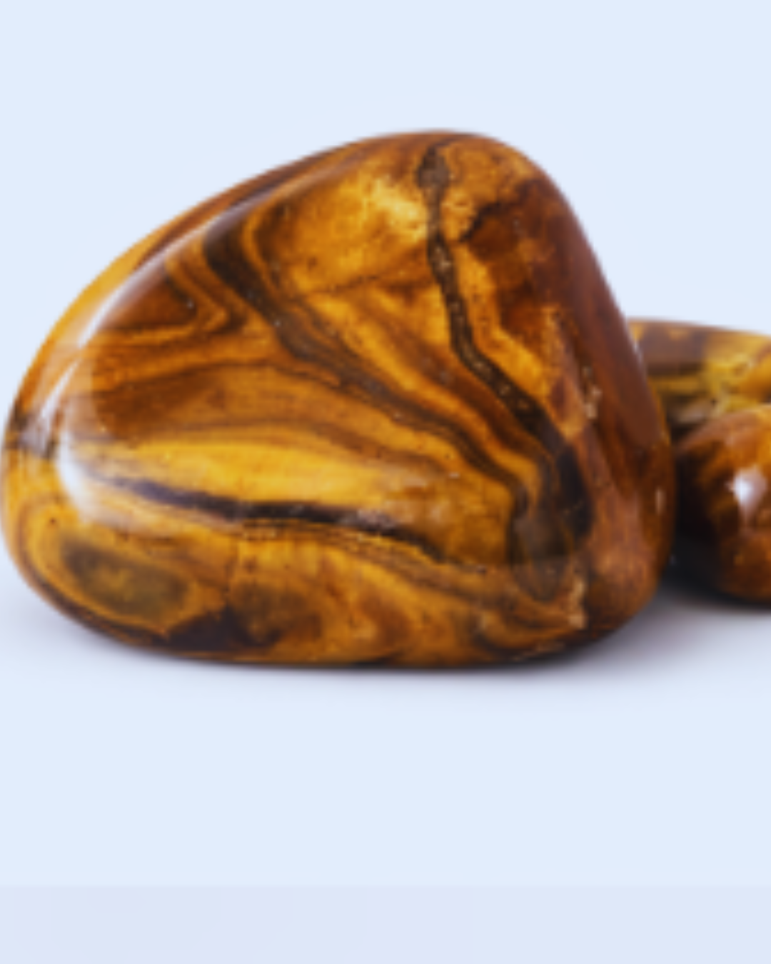 Olho de Tigre Natural Rolado | Pedra de Proteção, Coragem, Prosperidade  | Venda por Peso - Hamonia Plena - Pedras 