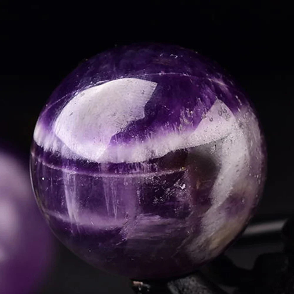 Pedra Natural Esfera de Ametista Polida Feng Shui Reiki 