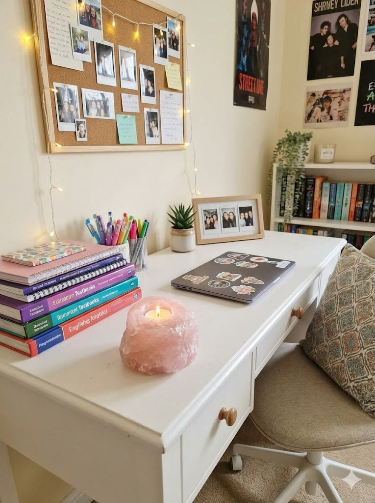 Porta-Velas de Quartzo Rosa Natural – 1.480 kg | Peça Artesanal Única para Decoração, Meditação e Energia do Amor | Doca Express