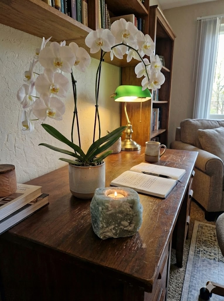 Porta-Velas de Quartzo Verde Natural - 1480 gramas - Peça Artesanal Única para Decoração, Meditação e Energia Positiva - Harmonia Plena 
