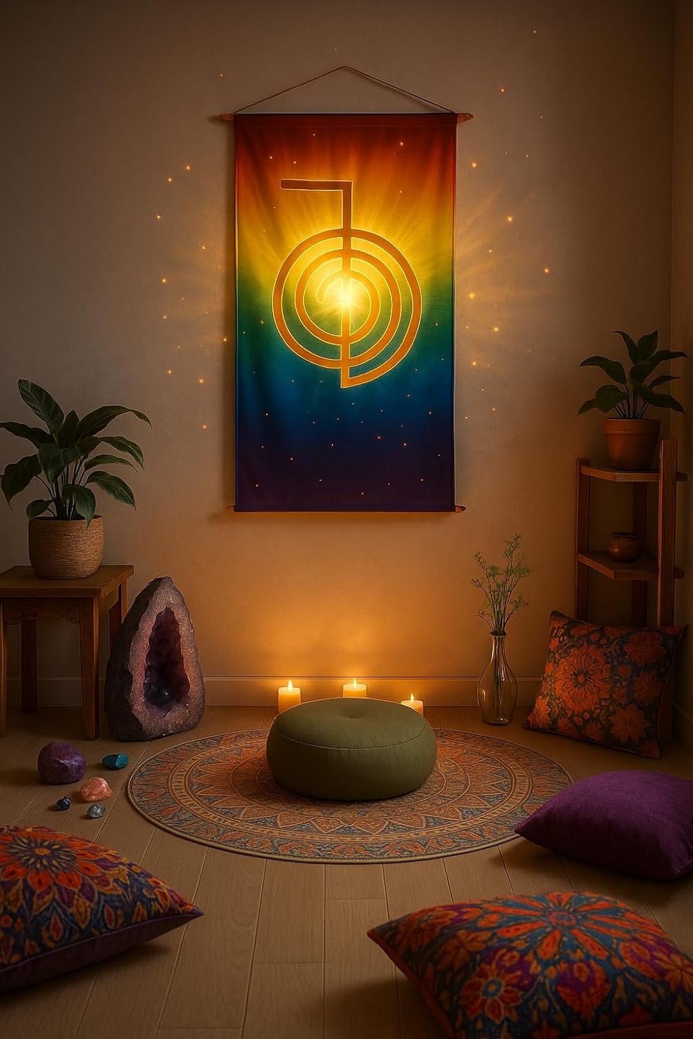 Pôster Cho Ku Rei – Símbolo de Reiki para Energia, Proteção e Cura – Arte Espiritual para Meditação, Terapias e Harmonização de Ambientes – Decoração Zen e Holística