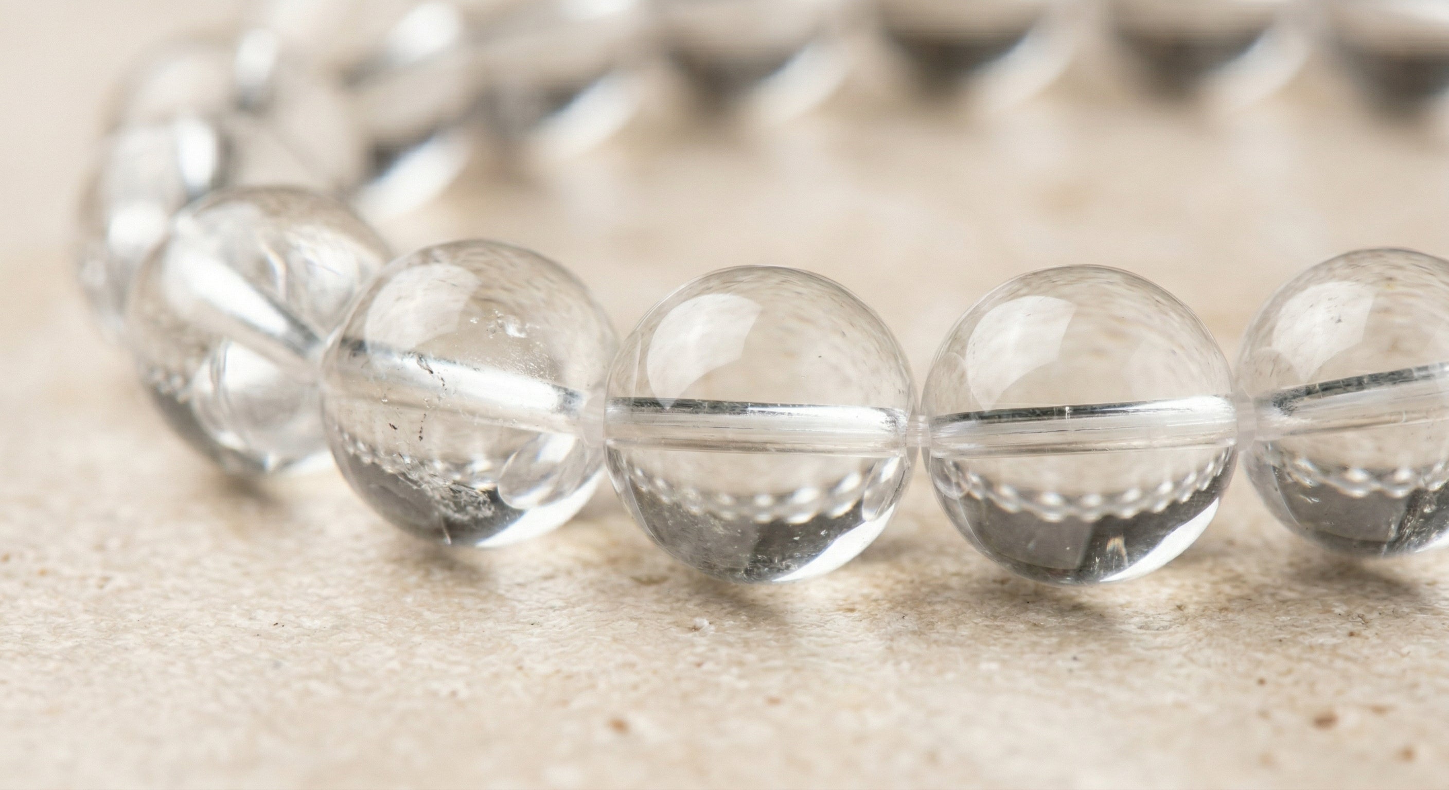 Pulseira Cristal de Rocha Natural - Amplificaçãoi Energética, Clareza e Equilibrio | Harmonia Plena