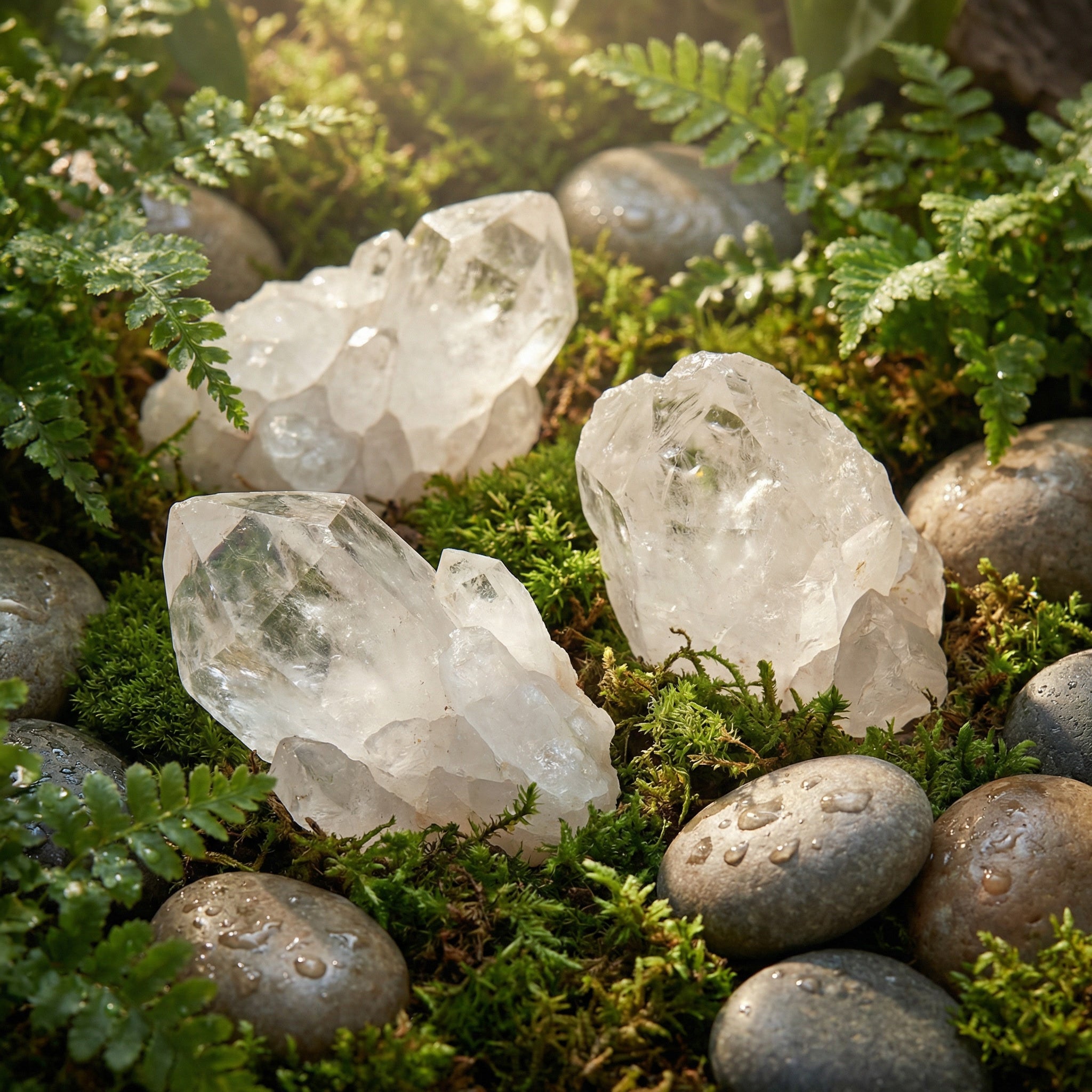 Quartzo Branco Natural Bruto por Peso – Cristal de Quartzo Transparente para Energia, Purificação e Harmonização de Ambientes – Harmonia Plena Pedras Naturais 