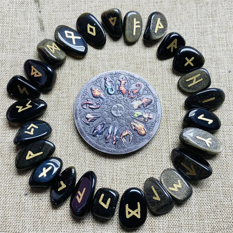 Runas Pedras Naturais de Quartzo Rosa Natural AAAA+ e Pedras Negras Irregulares - Adivinhação, Cura, Meditação, Presente e Coleção