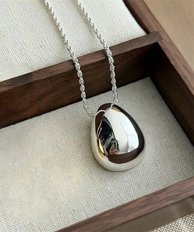 Semi Joia Colar Feminino com Pingente de Lagrima 