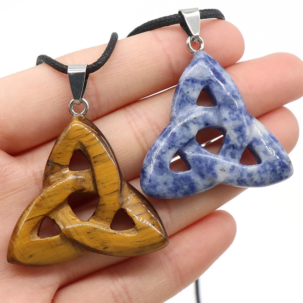 Semi Joia Pingente Pedra Natural Cristal Olho de Tigre Quartzo Rosa Reiki 