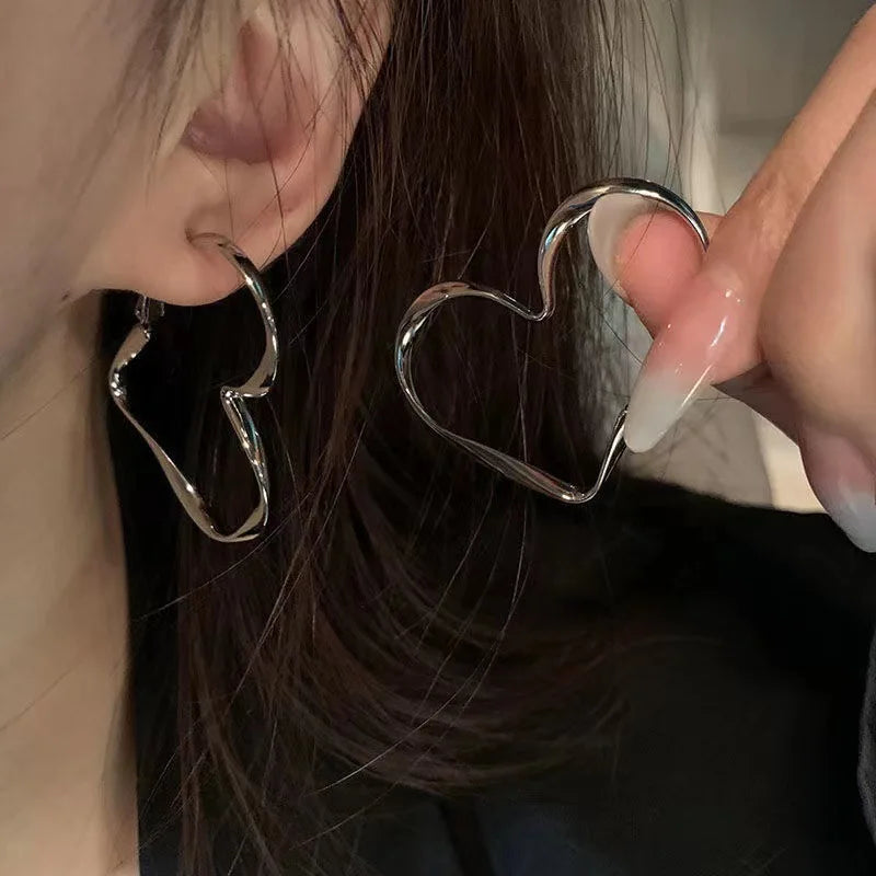 Semi Joias Brincos Harmonizadores Assimétricos Femininos Moda 