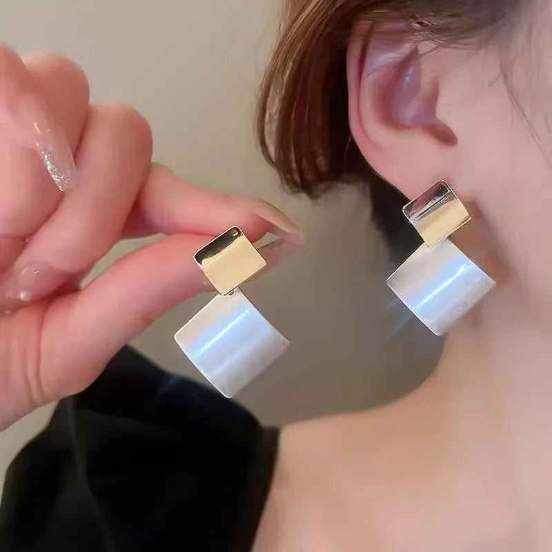 Semi Joias Brincos Harmonizadores Assimétricos Femininos Moda 