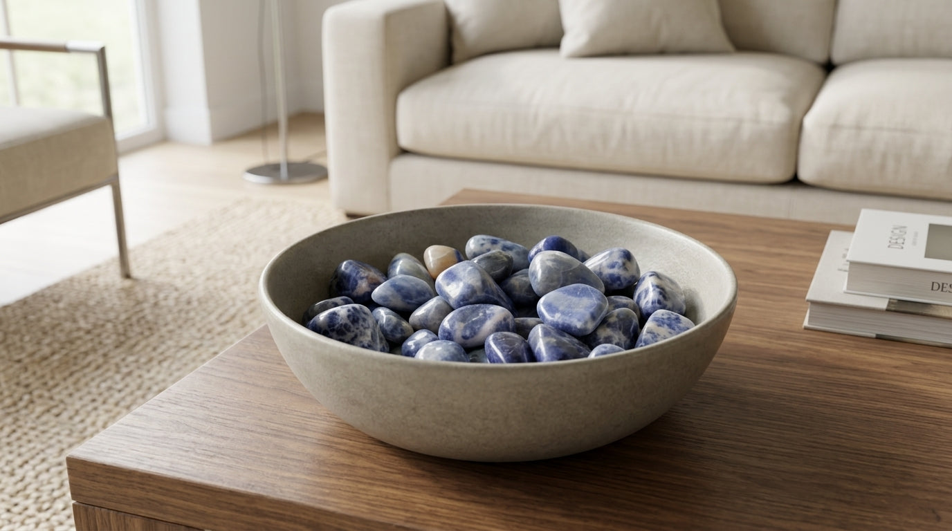 Sodalita Natural – Pedra de Proteção e Clareza Mental | Cristal Azul Natural | Pedra por Peso