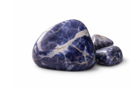 Sodalita Natural Rolada - Pedra da Intuição, Proteção e Clareza Mental | Venda por Peso | Harmonia Plena Pedras 